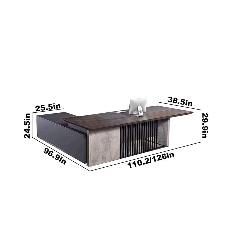 Rodrigo · Modern L-Shaped Executive Desk