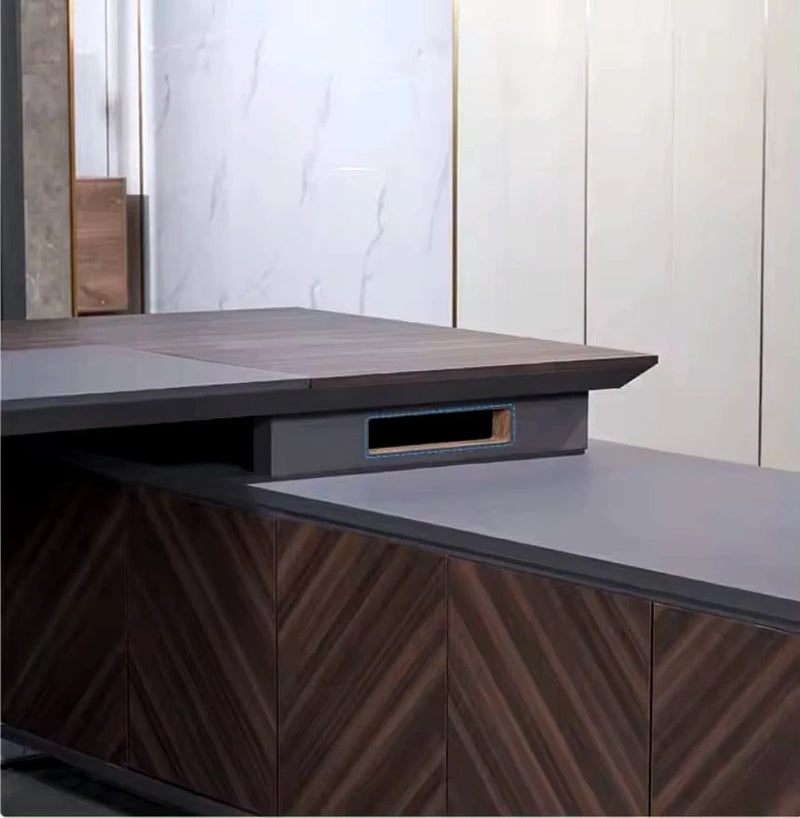 Rodrigo · Modern L-Shaped Executive Desk