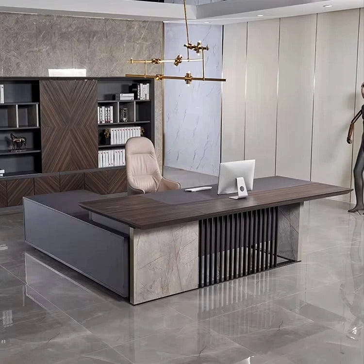 Rodrigo · Modern L-Shaped Executive Desk