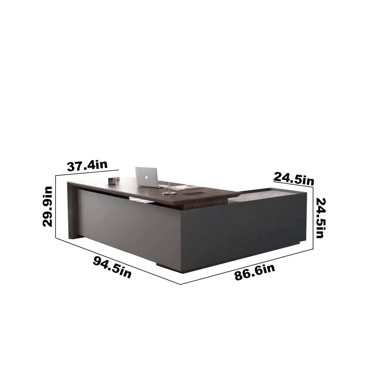 Rogelio ยท Modern L-Shaped Executive Desk