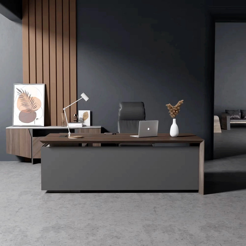 Rogelio ยท Modern L-Shaped Executive Desk