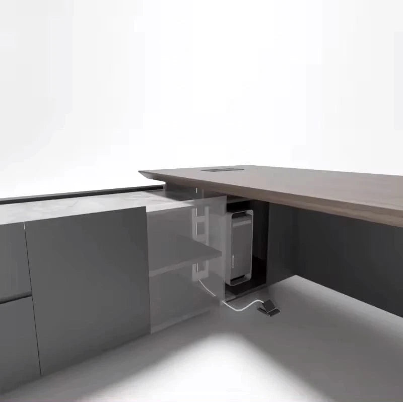 Rogelio ยท Modern L-Shaped Executive Desk