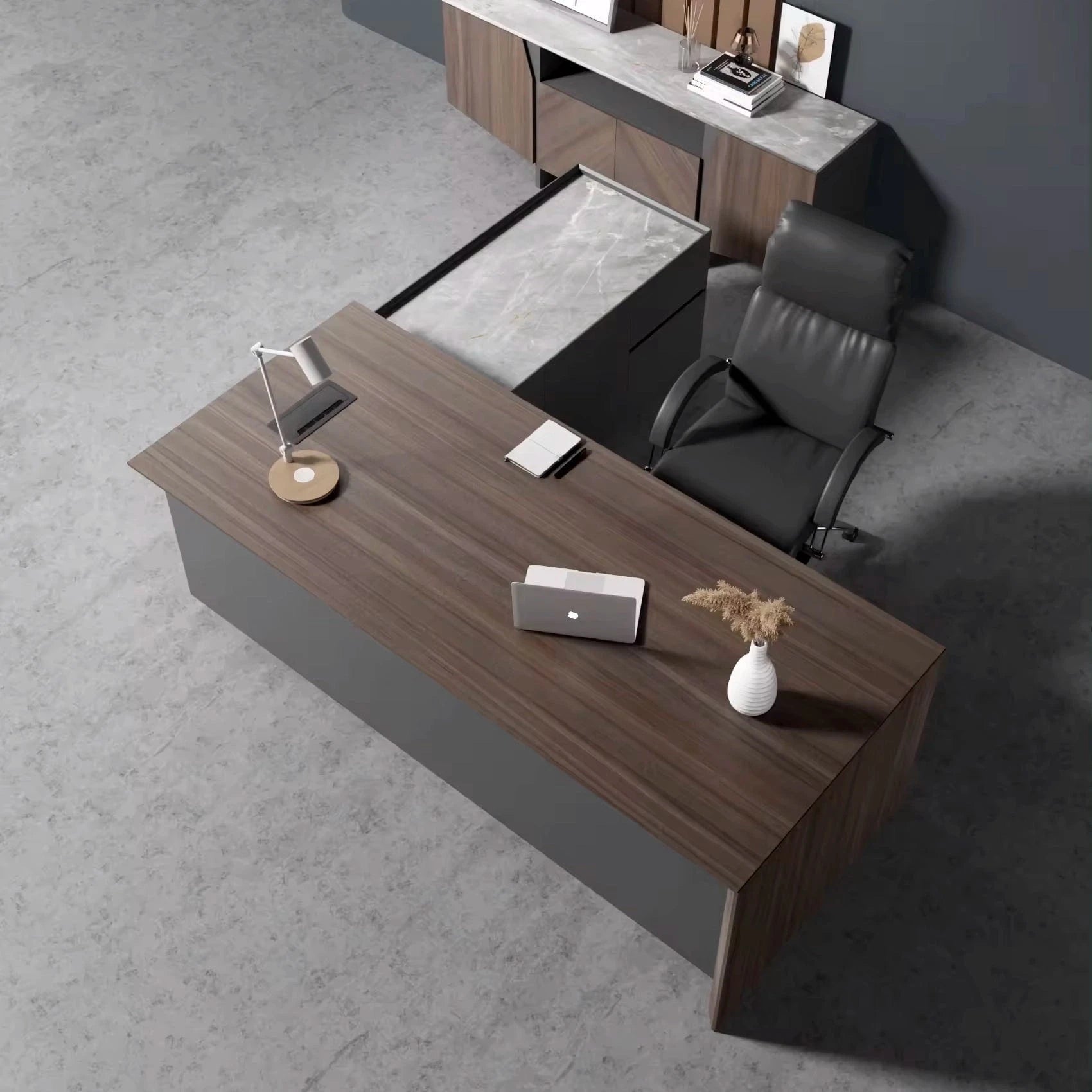 Rogelio ยท Modern L-Shaped Executive Desk