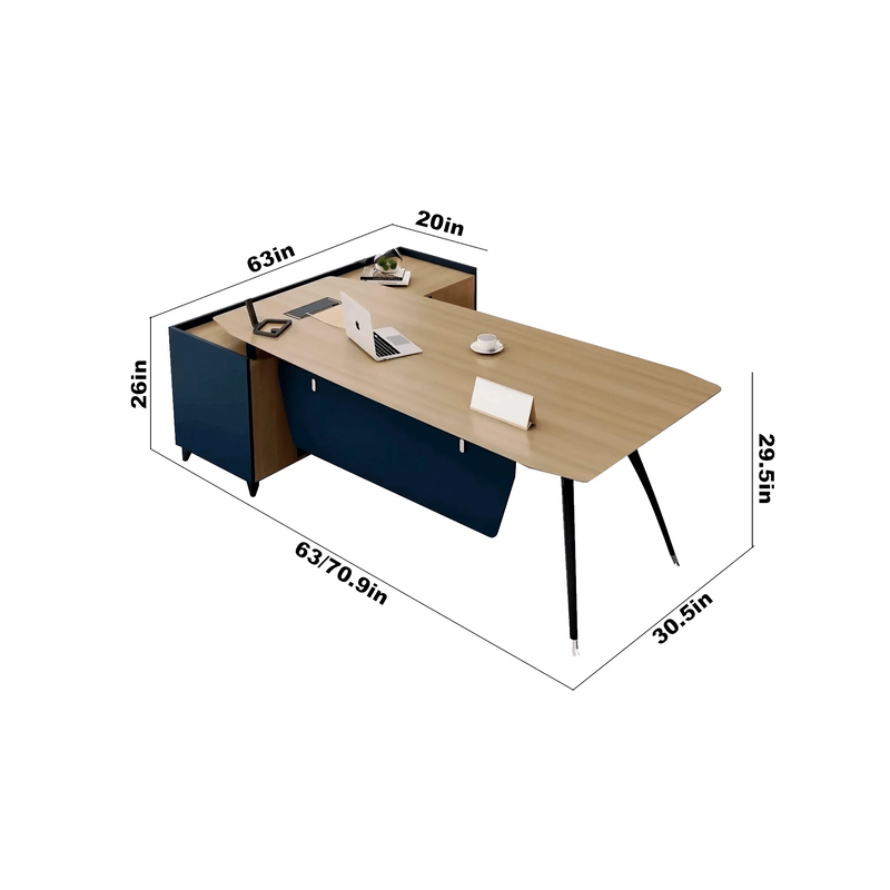 Roth · Modern L-Shaped Executive Desk