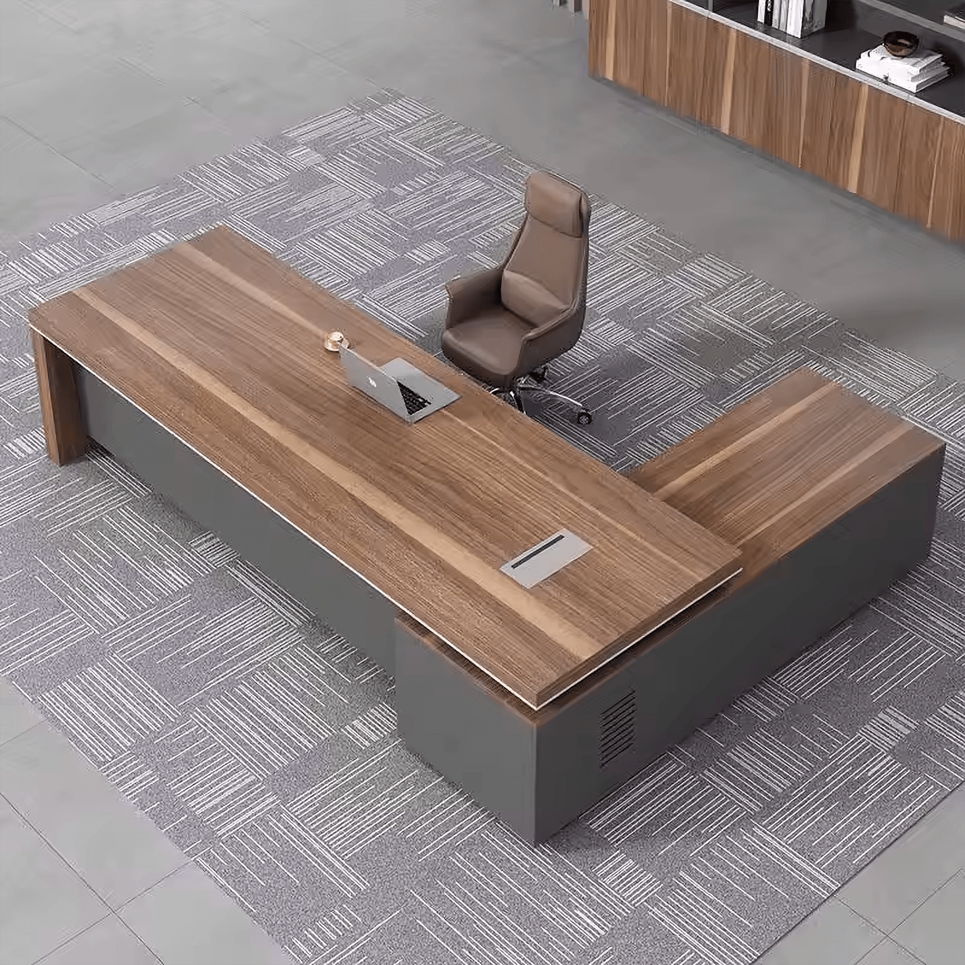 Rowan · Modern L-Shaped Executive Desk