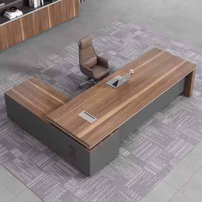 Rowan ยท Modern L-Shaped Executive Desk