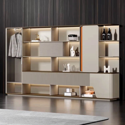 Ryan ยท Modern Office Shelves w/ Lighting, Storage