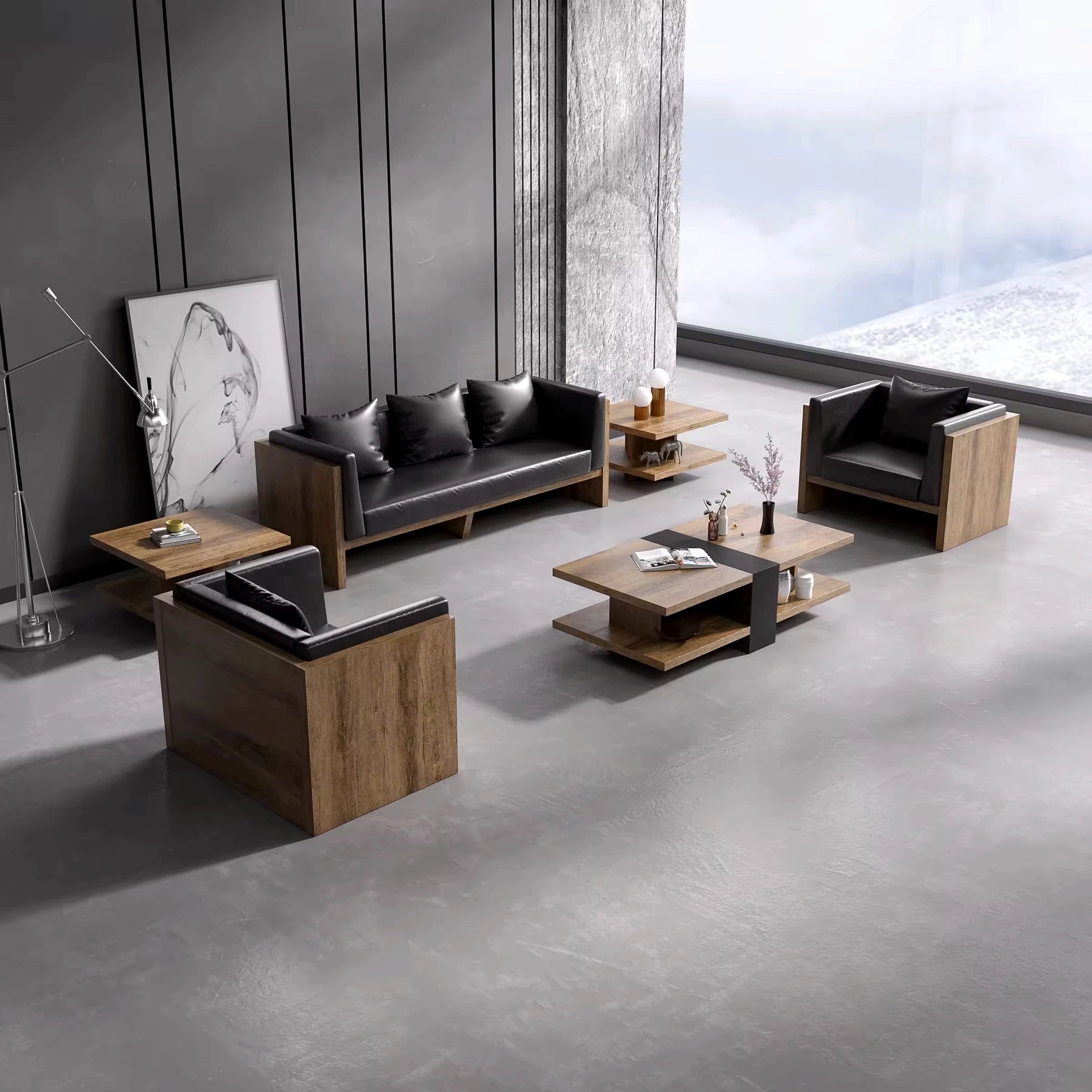 Ryker · Modern Office Waiting Area Lounge Seating Set