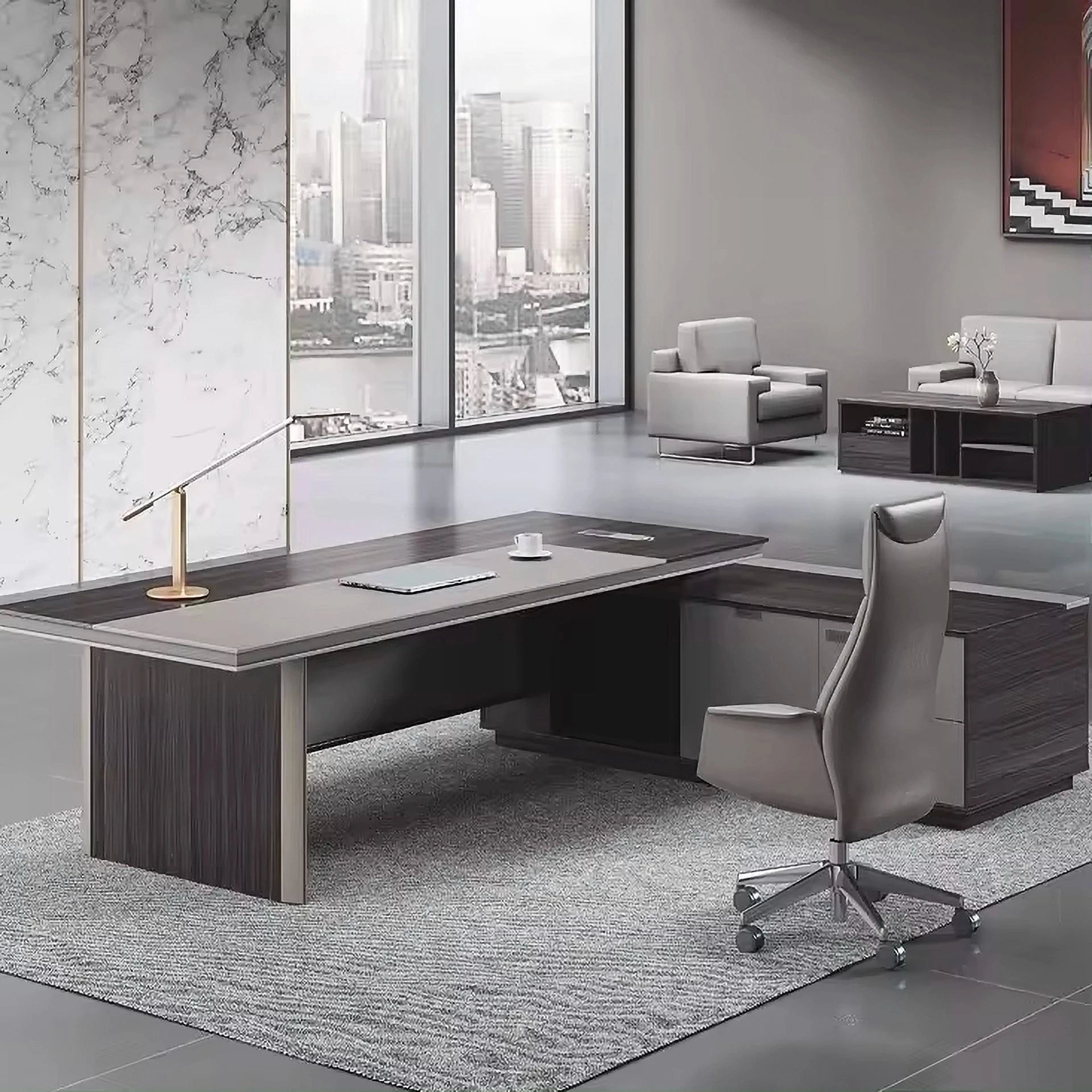 Silas ยท Modern L-Shaped Executive Desk