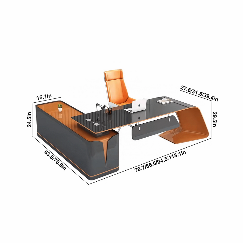 Silvan ยท Modern L-Shaped Executive Desk