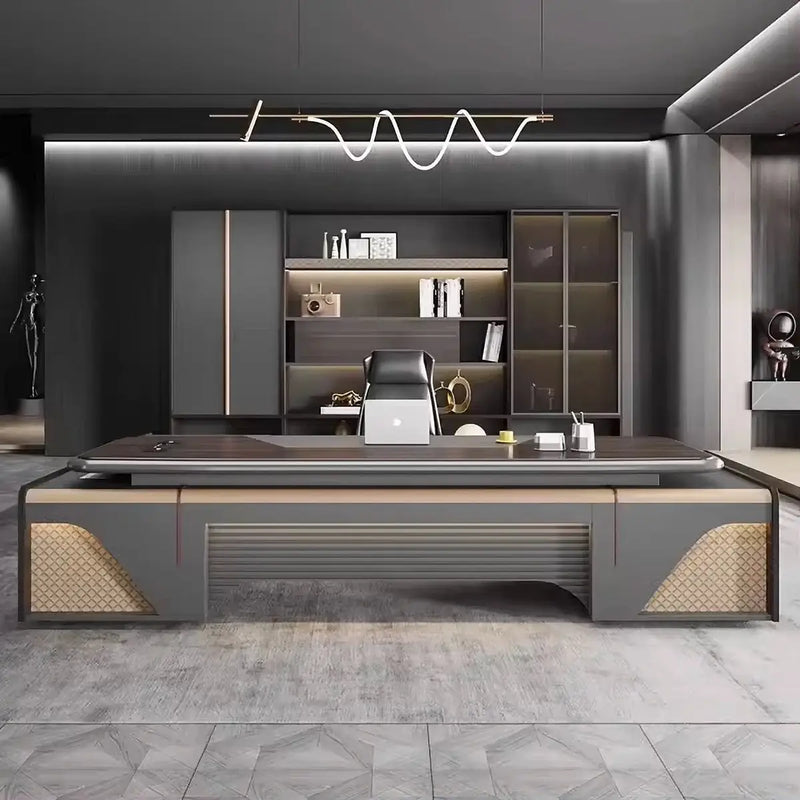 Stellan · Modern L-Shaped Executive Desk