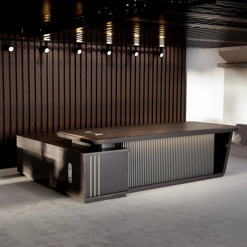 Sterling · Modern L-Shaped Executive Desk