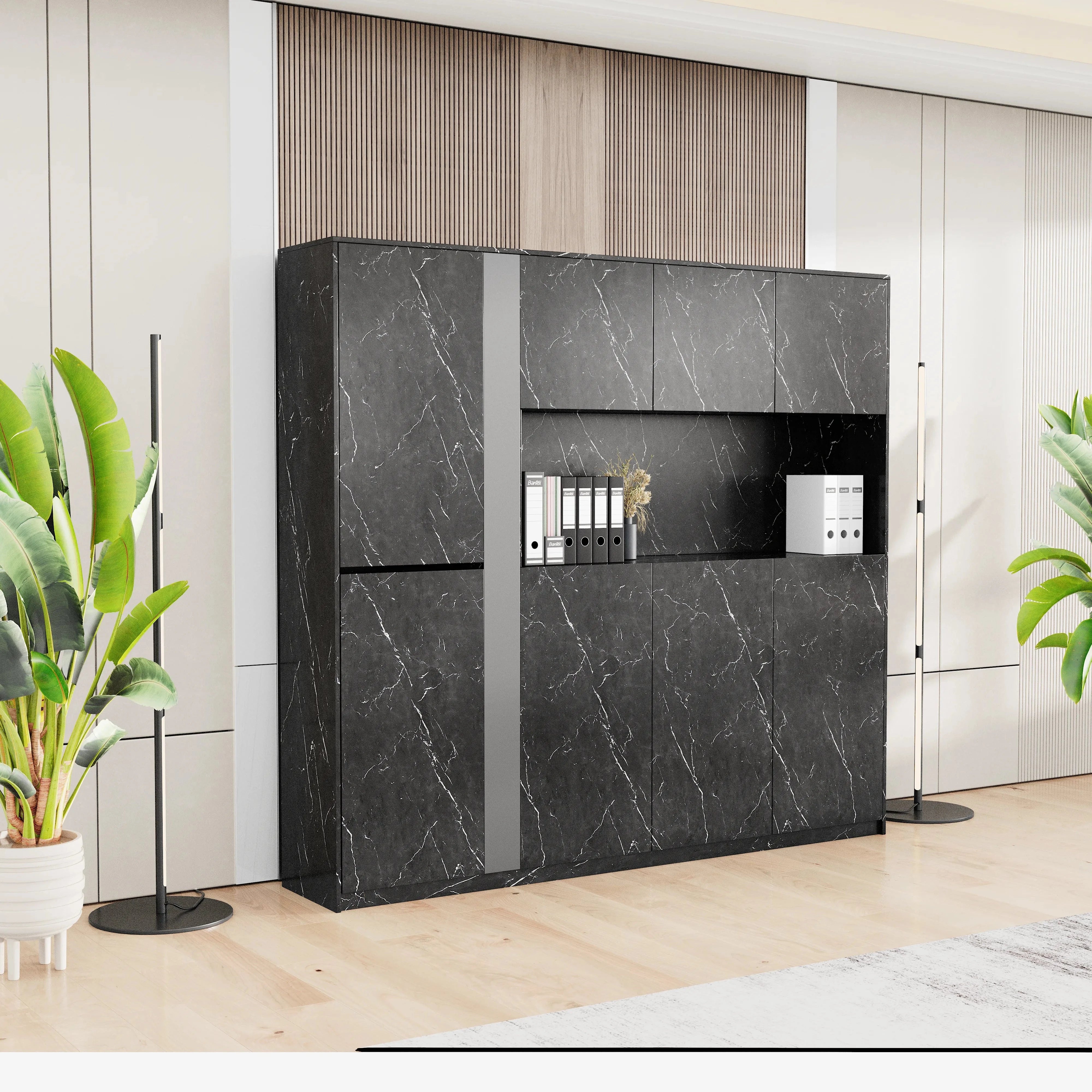 Talitha · Closed Cabinets w/ Open Display