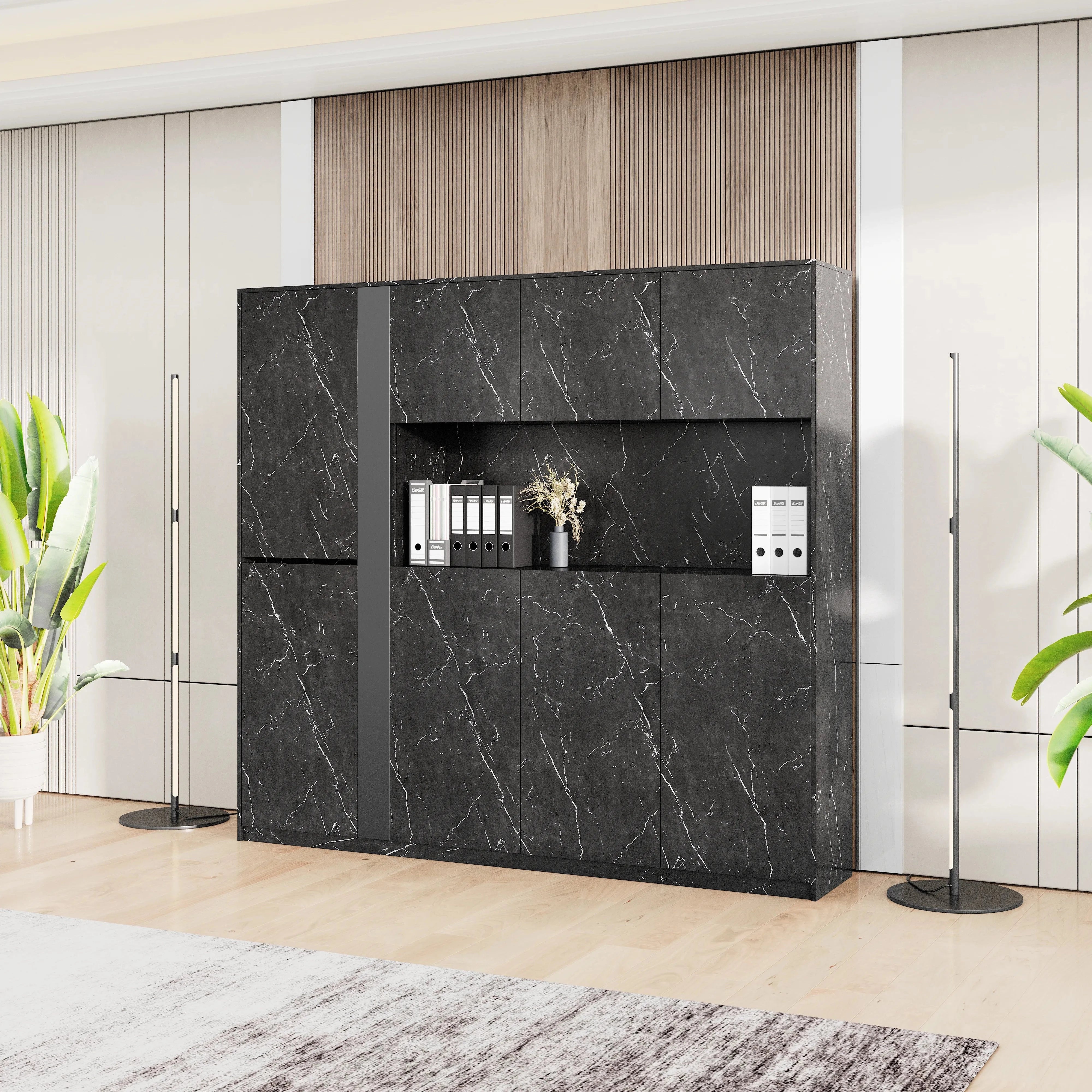 Talitha · Closed Cabinets w/ Open Display