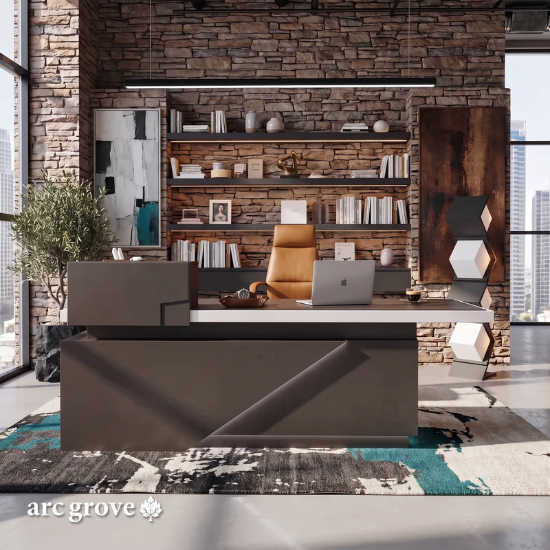 Taunton desk in a stone tower office with a city view, photo 3