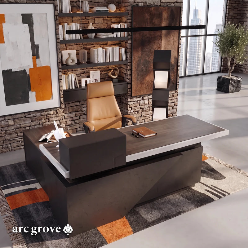 Taunton desk in a stone tower office with a city view, photo 6