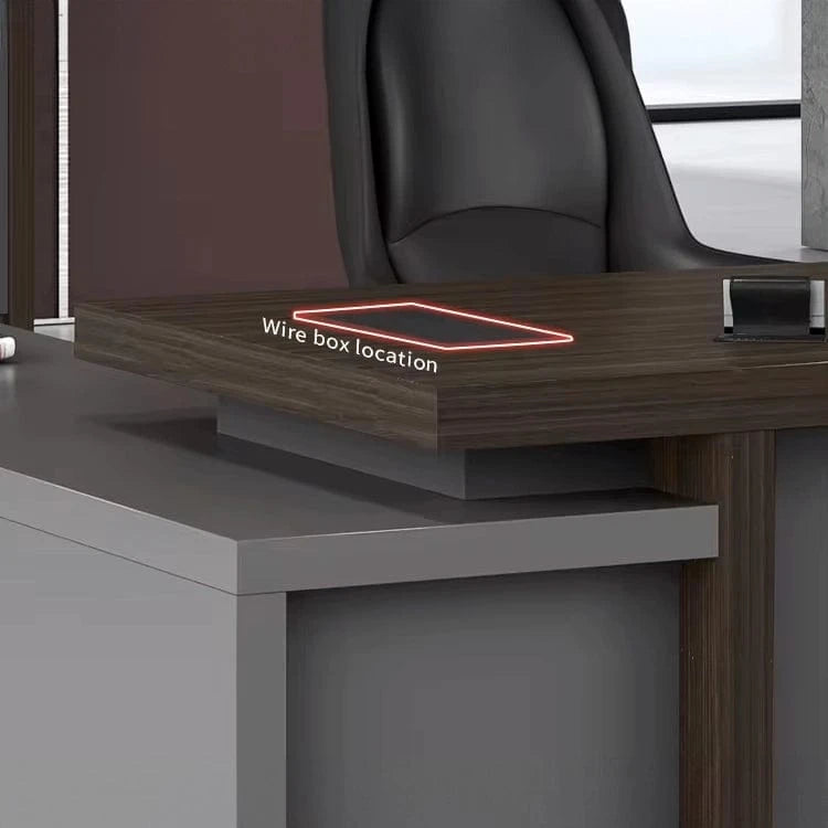 Escritorio ejecutivo en forma de L Tiera de 78 a 87