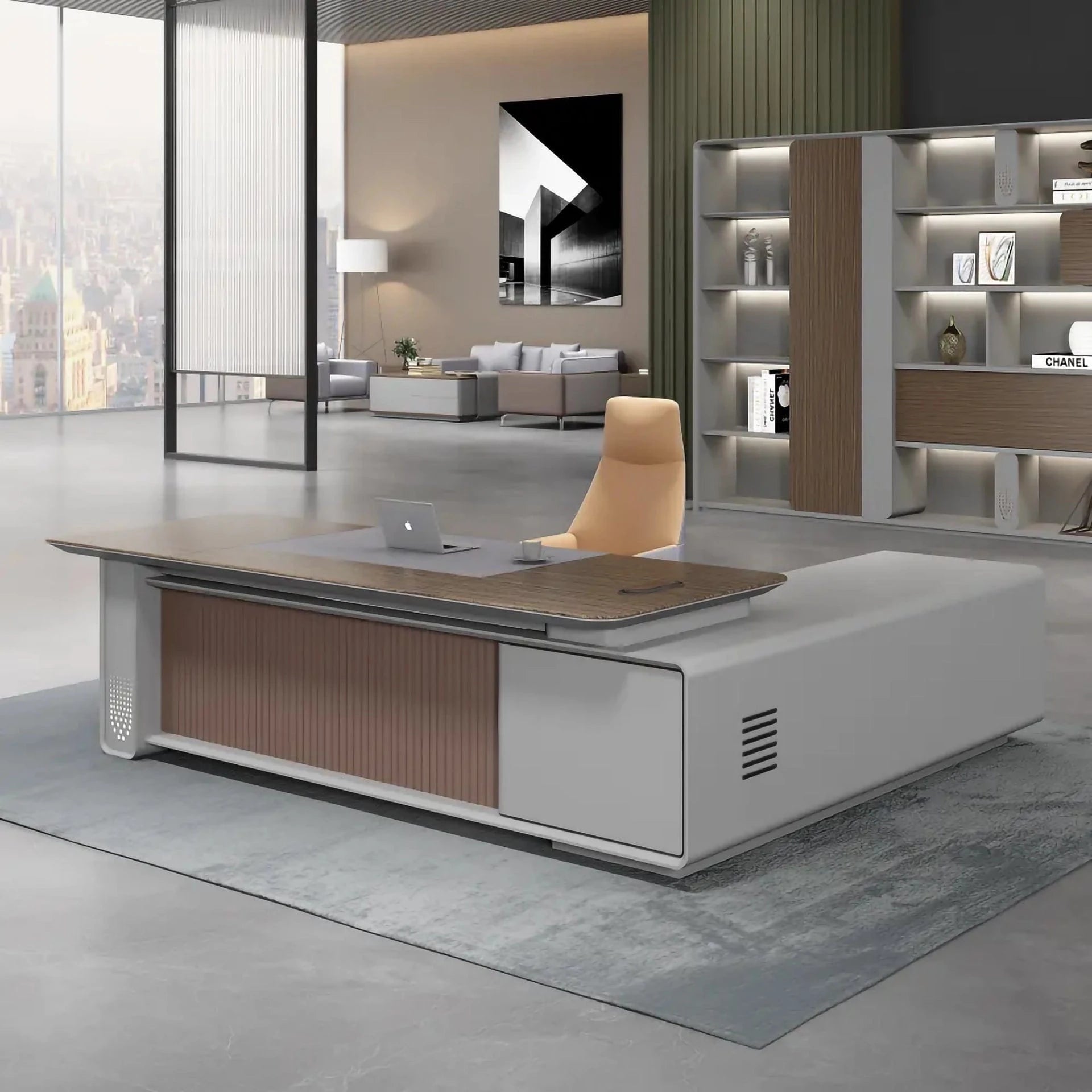 Titan ยท Modern L-Shaped Executive Desk