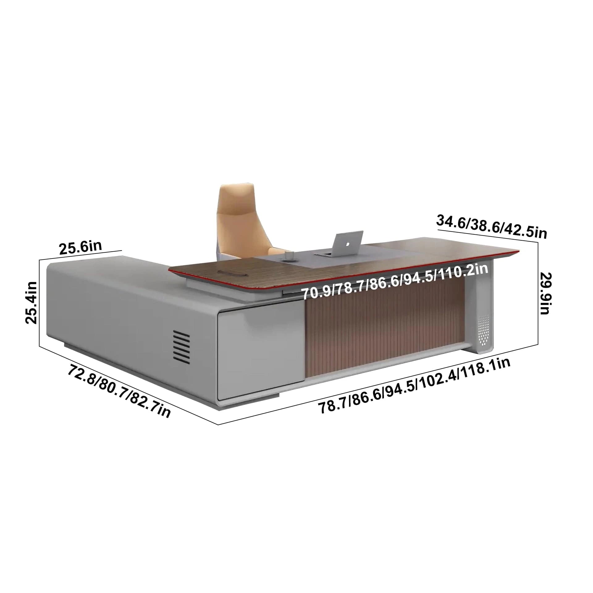 Titan ยท Modern L-Shaped Executive Desk