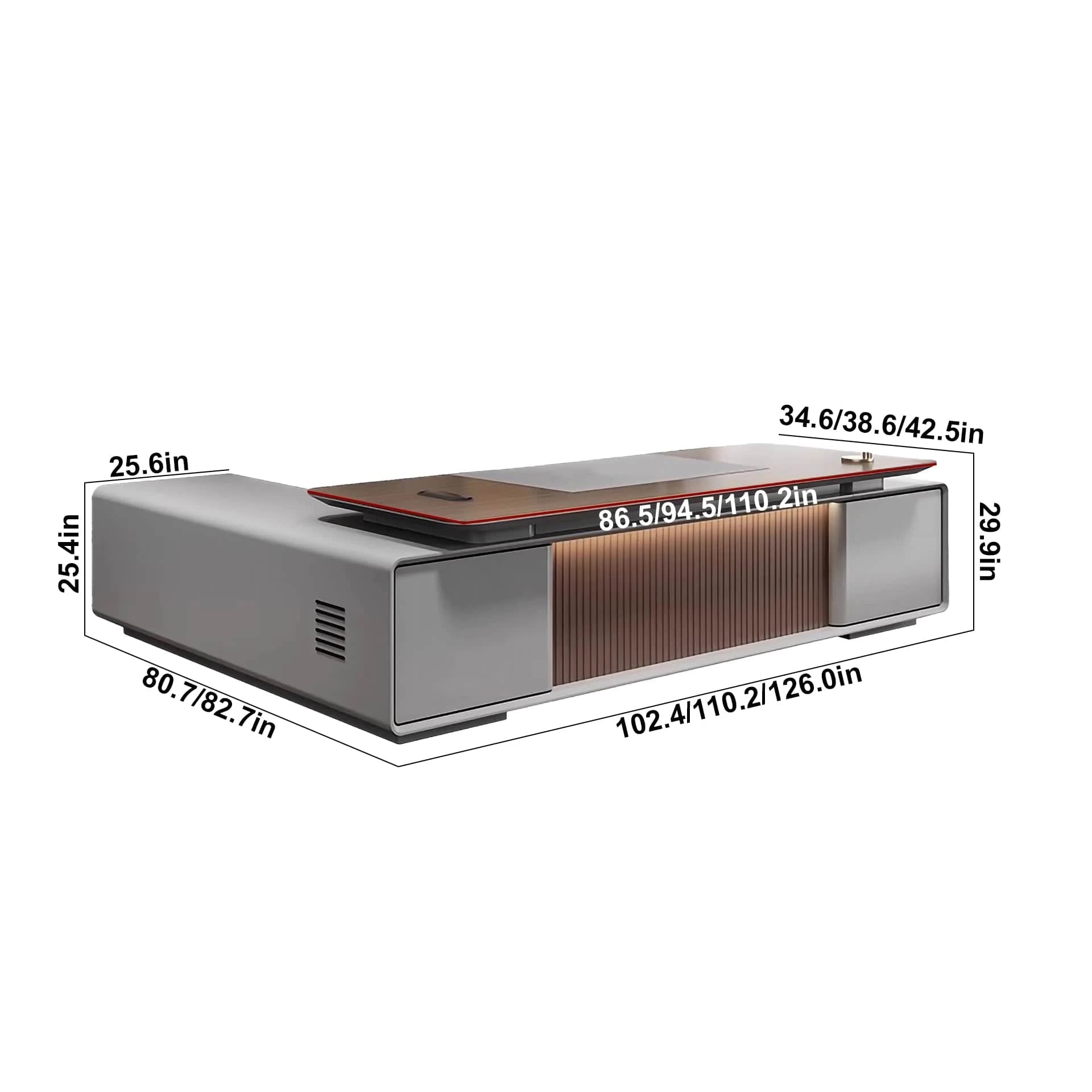 Torque · Modern L-Shaped Executive Desk