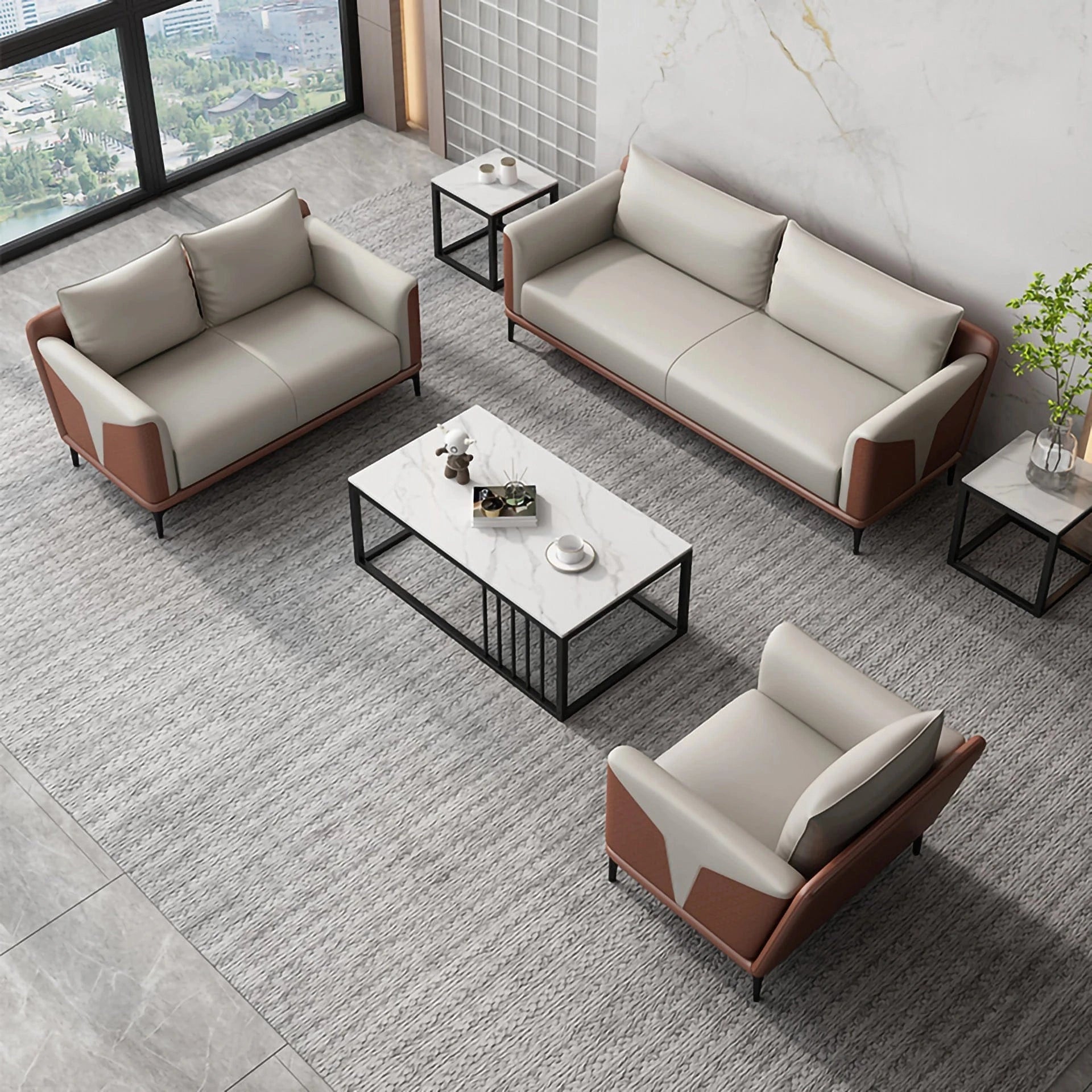 Traxton ยท Modern Office Waiting Area Lounge Seating Set