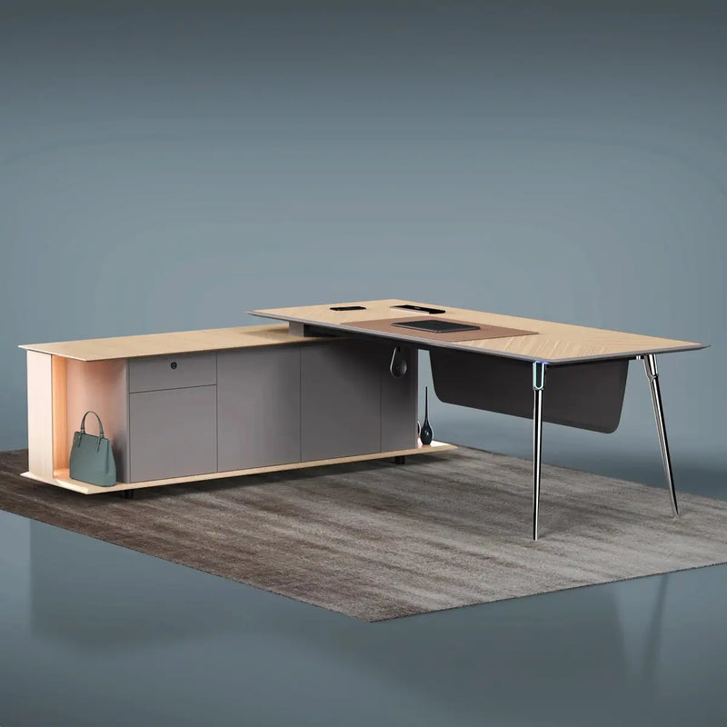 Symor · Modern L-Shaped Executive Desk