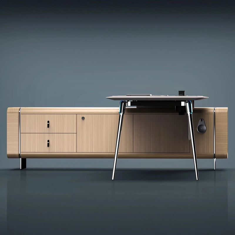 Valentino · Modern L-Shaped Executive Desk