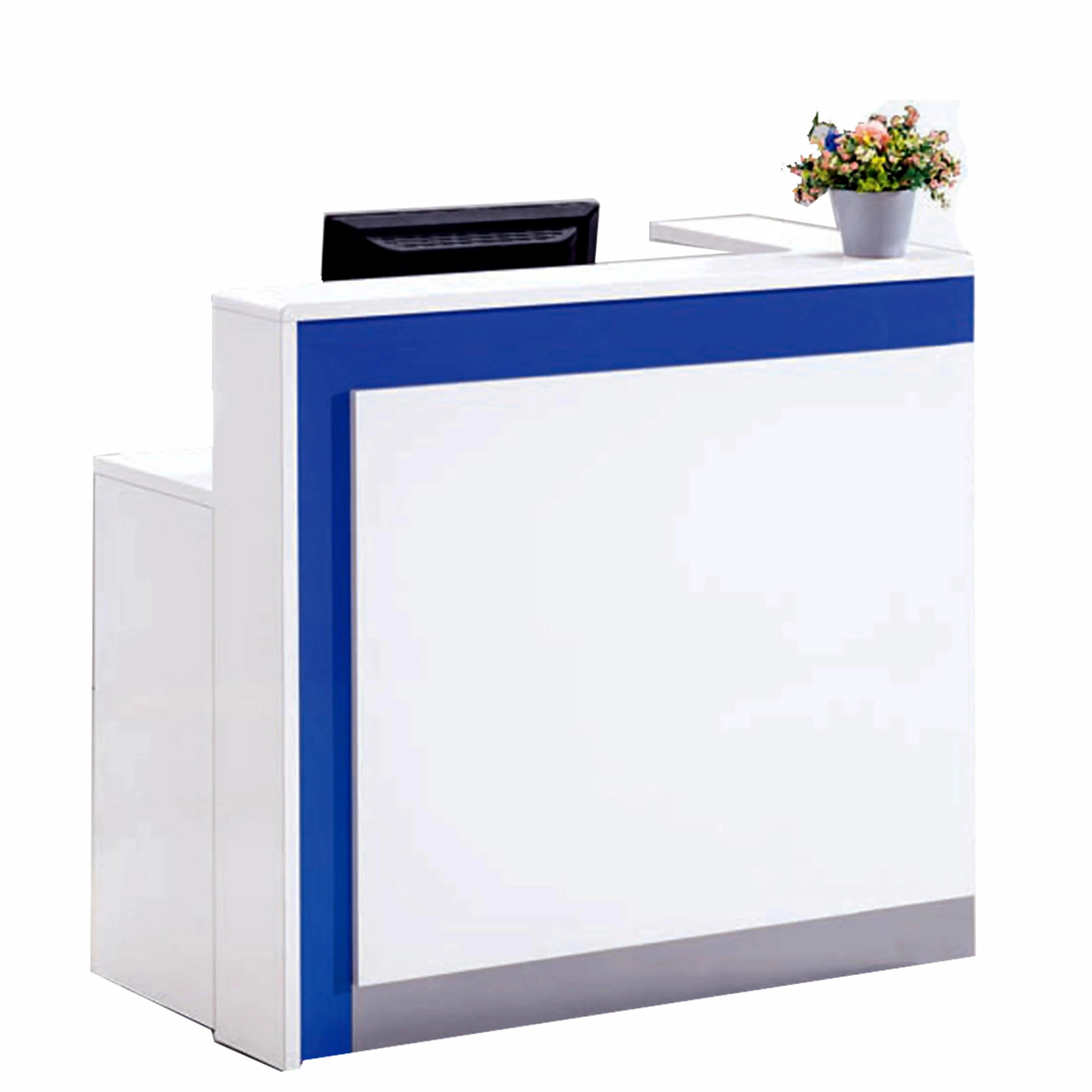 Escritorio de recepción rectangular blanco Valor de 47