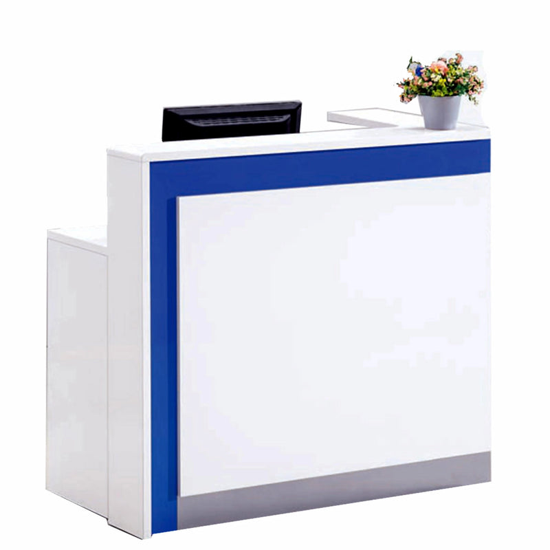 Escritorio de recepción rectangular blanco Valor de 47