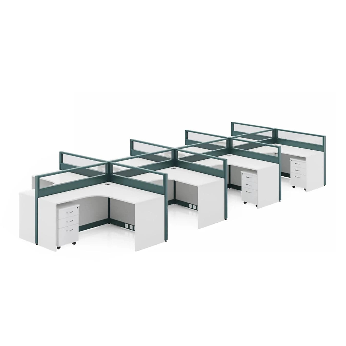 Vienna ยท L-Shaped Cubicle Workstation