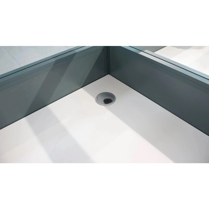 Estación de trabajo de oficina Vienna con cubículo en forma de L de 57 a 228