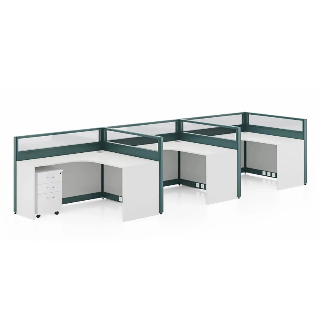Vienna ยท L-Shaped Cubicle Workstation