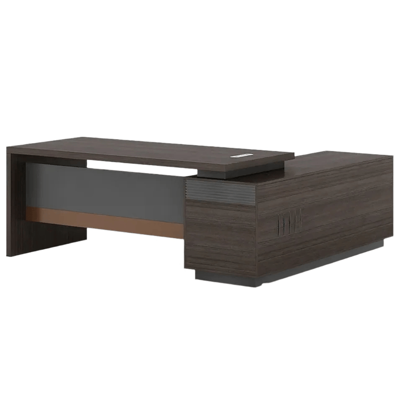 Xaviel · Modern L-Shaped Executive Desk