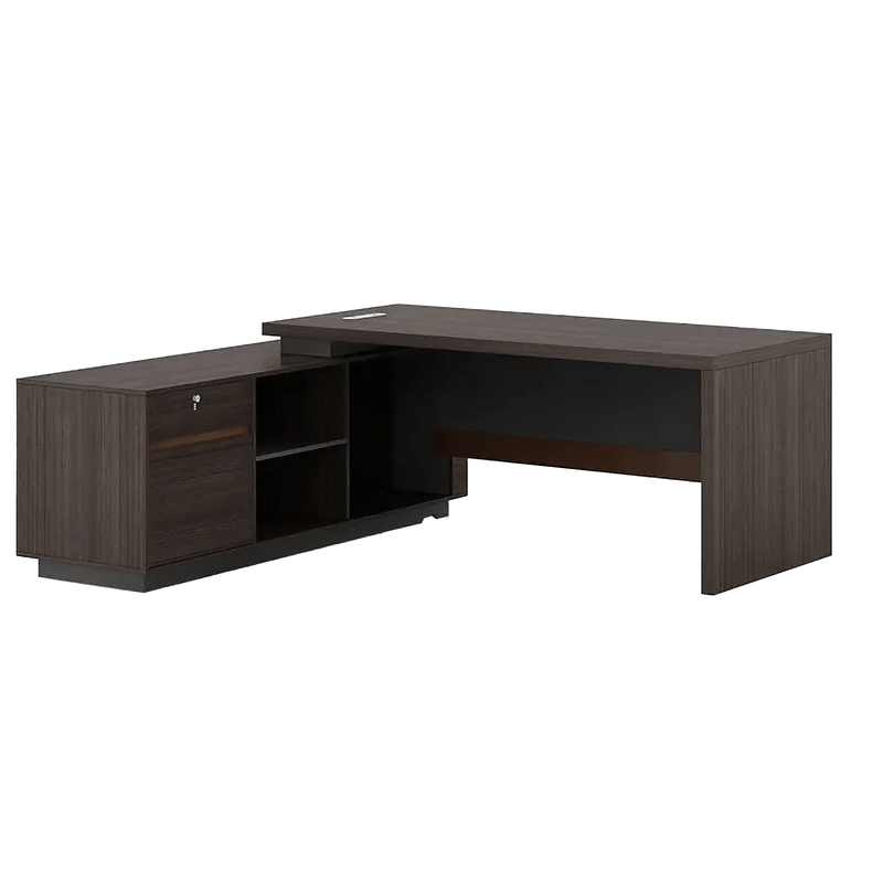 Xaviel · Modern L-Shaped Executive Desk