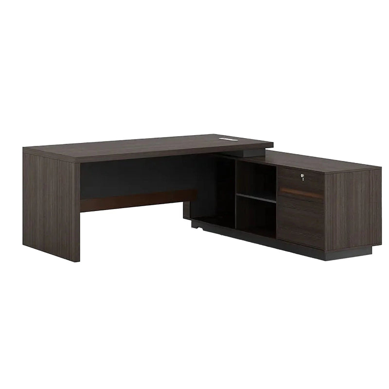 Xaviel · Modern L-Shaped Executive Desk