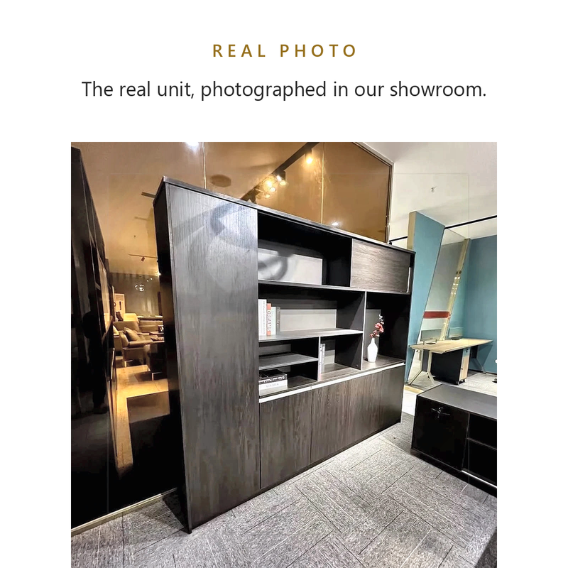 Real photo of the Wallis shelving unit in our showroom