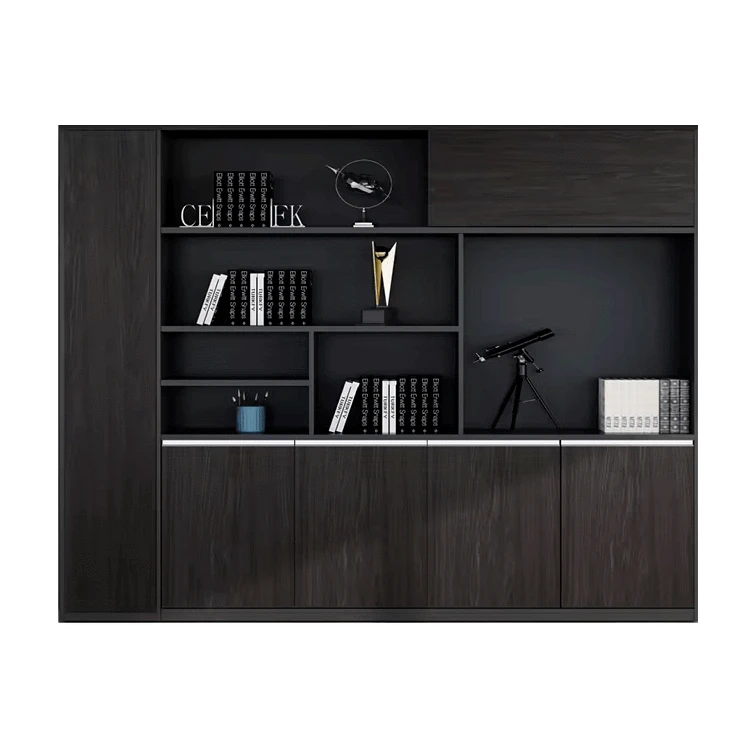 Yun · Black Office Shelves & Storage