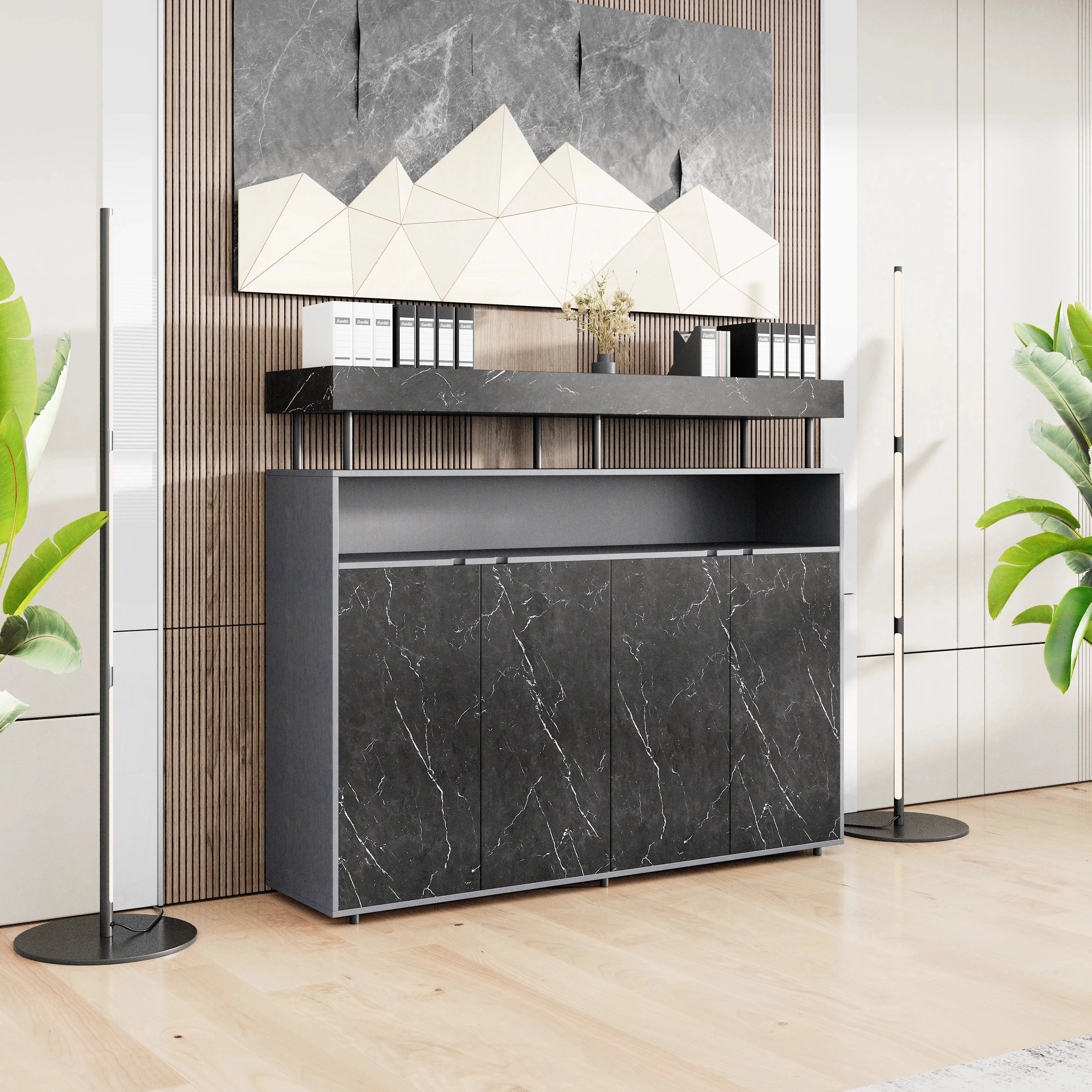 Yvette ยท Office Credenza Cabinet Sideboard