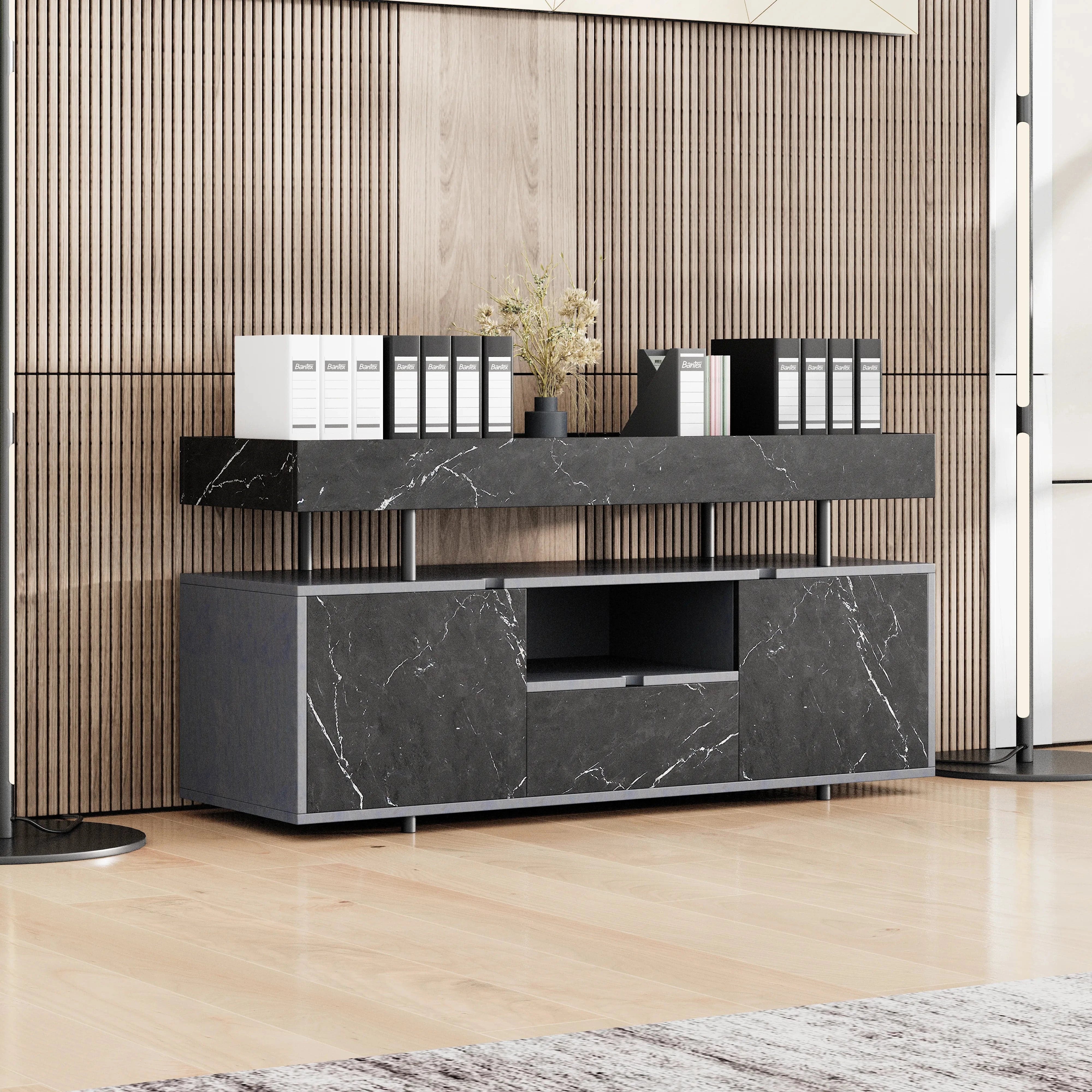 Yvette ยท Office Credenza Cabinet Sideboard
