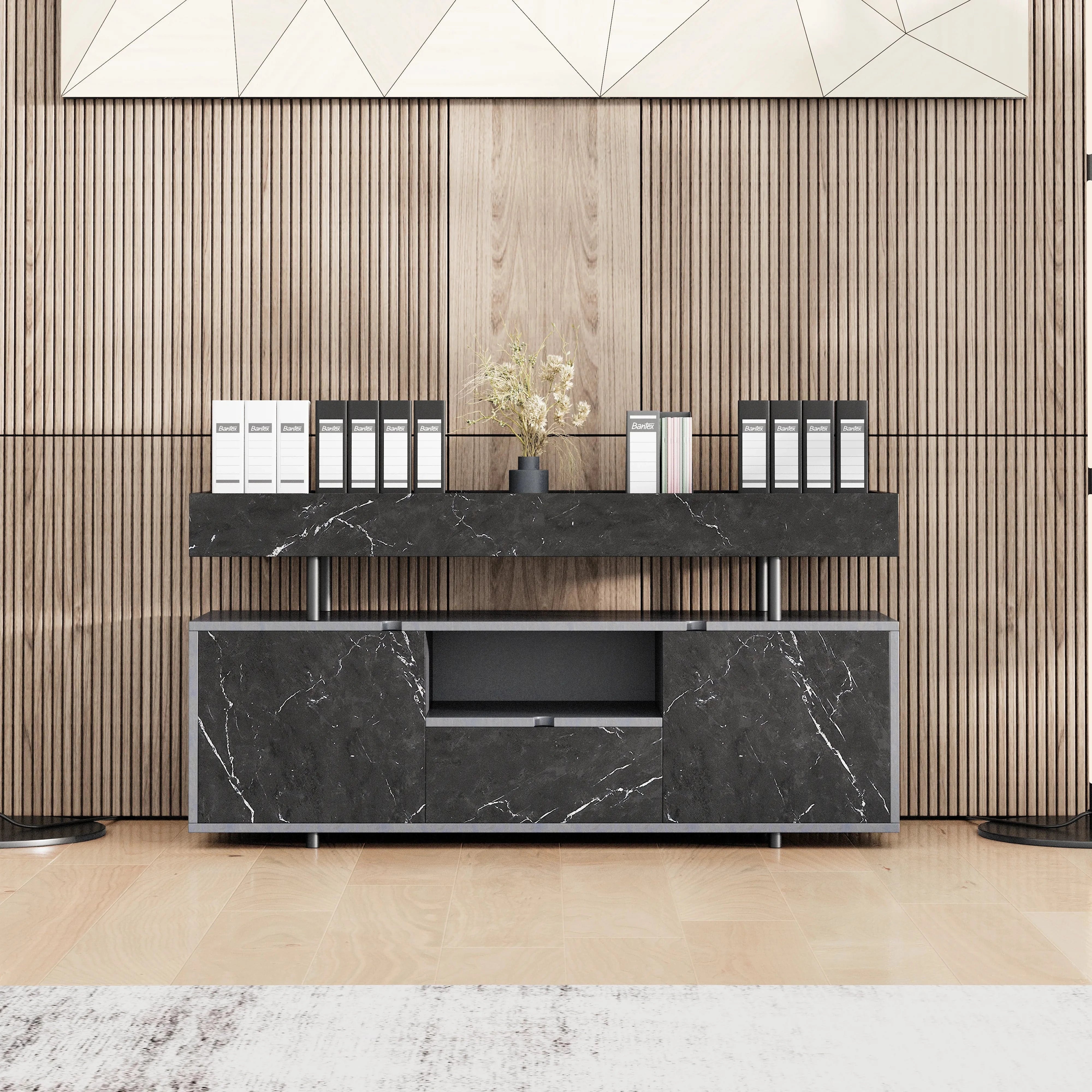 Yvette ยท Office Credenza Cabinet Sideboard