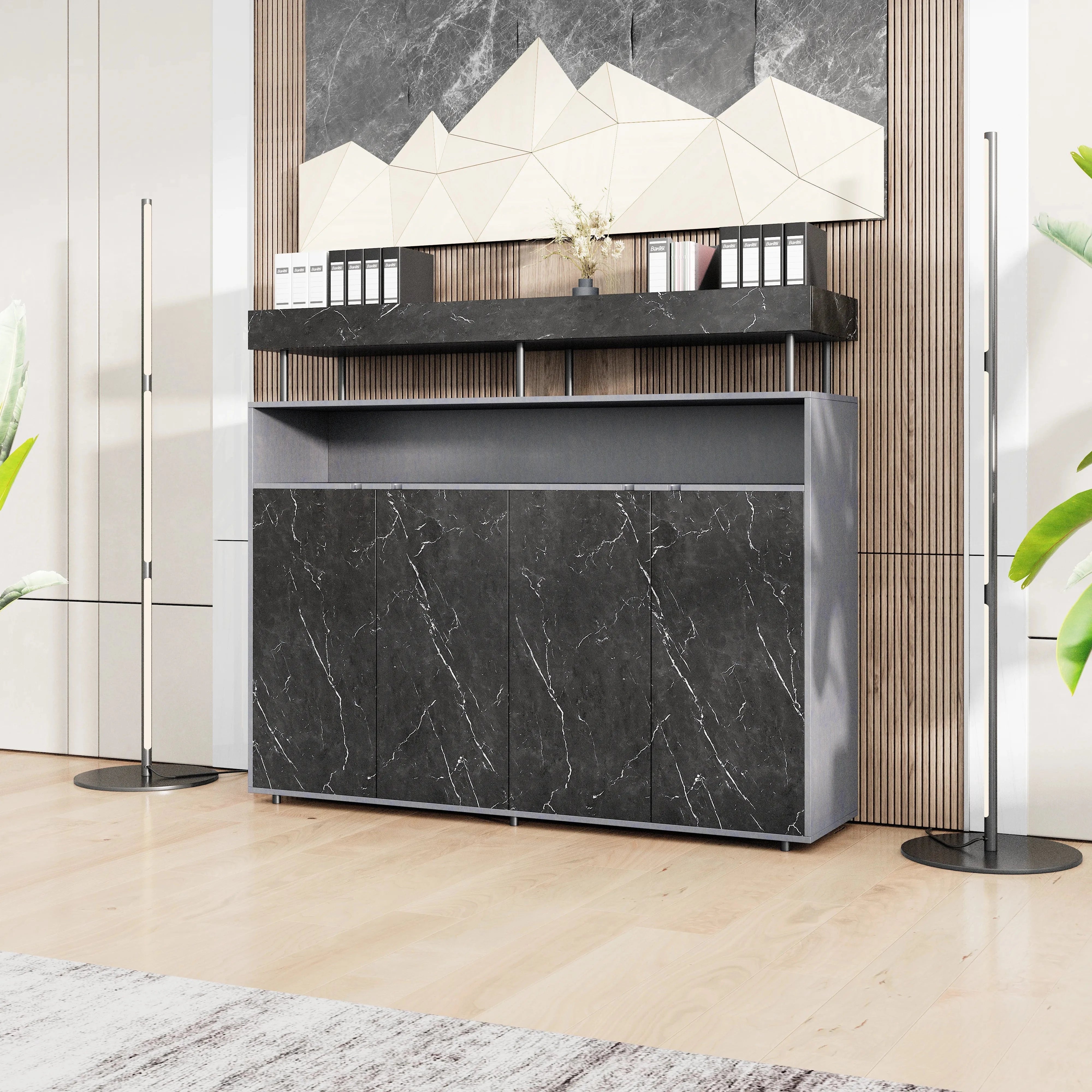 Yvette ยท Office Credenza Cabinet Sideboard