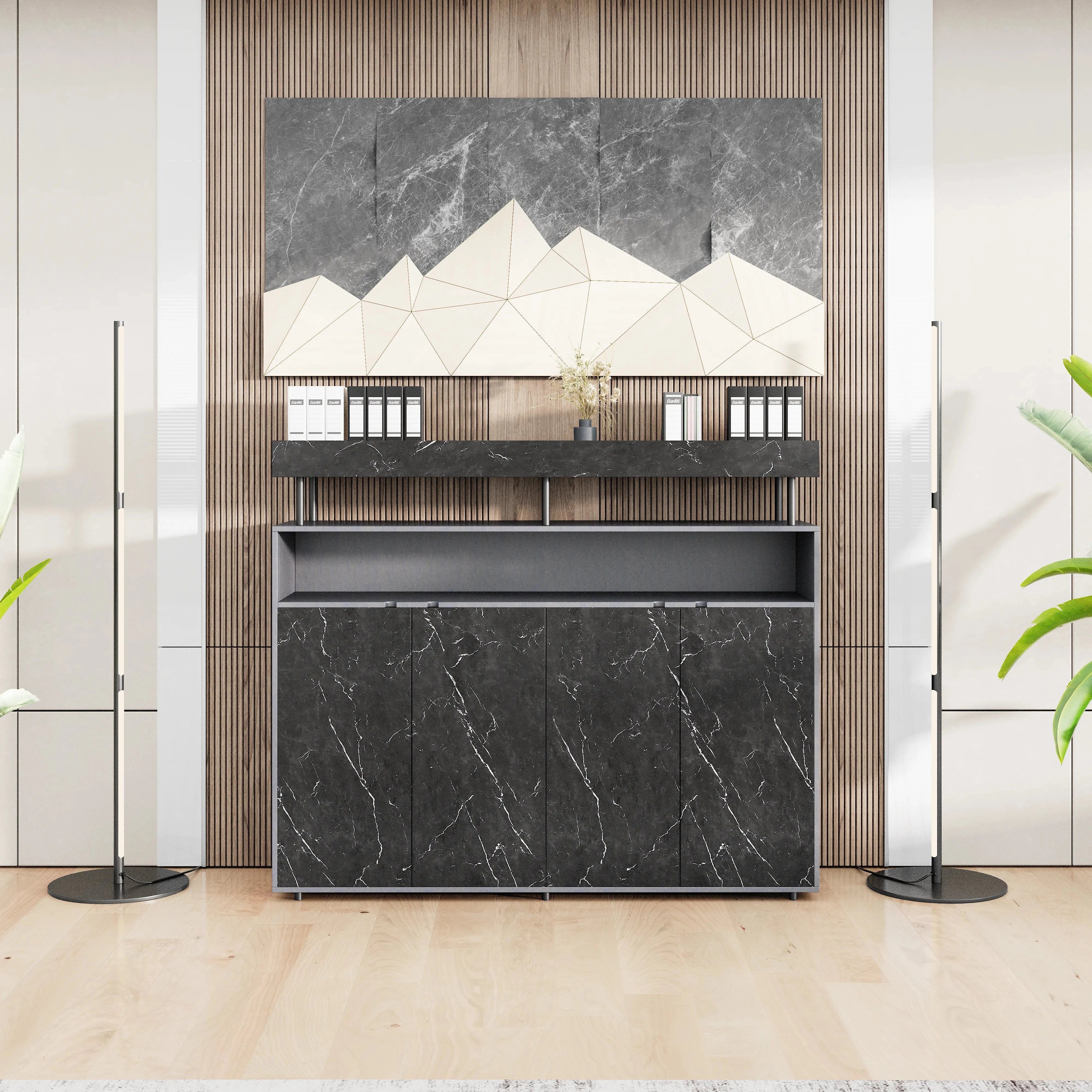Yvette ยท Office Credenza Cabinet Sideboard