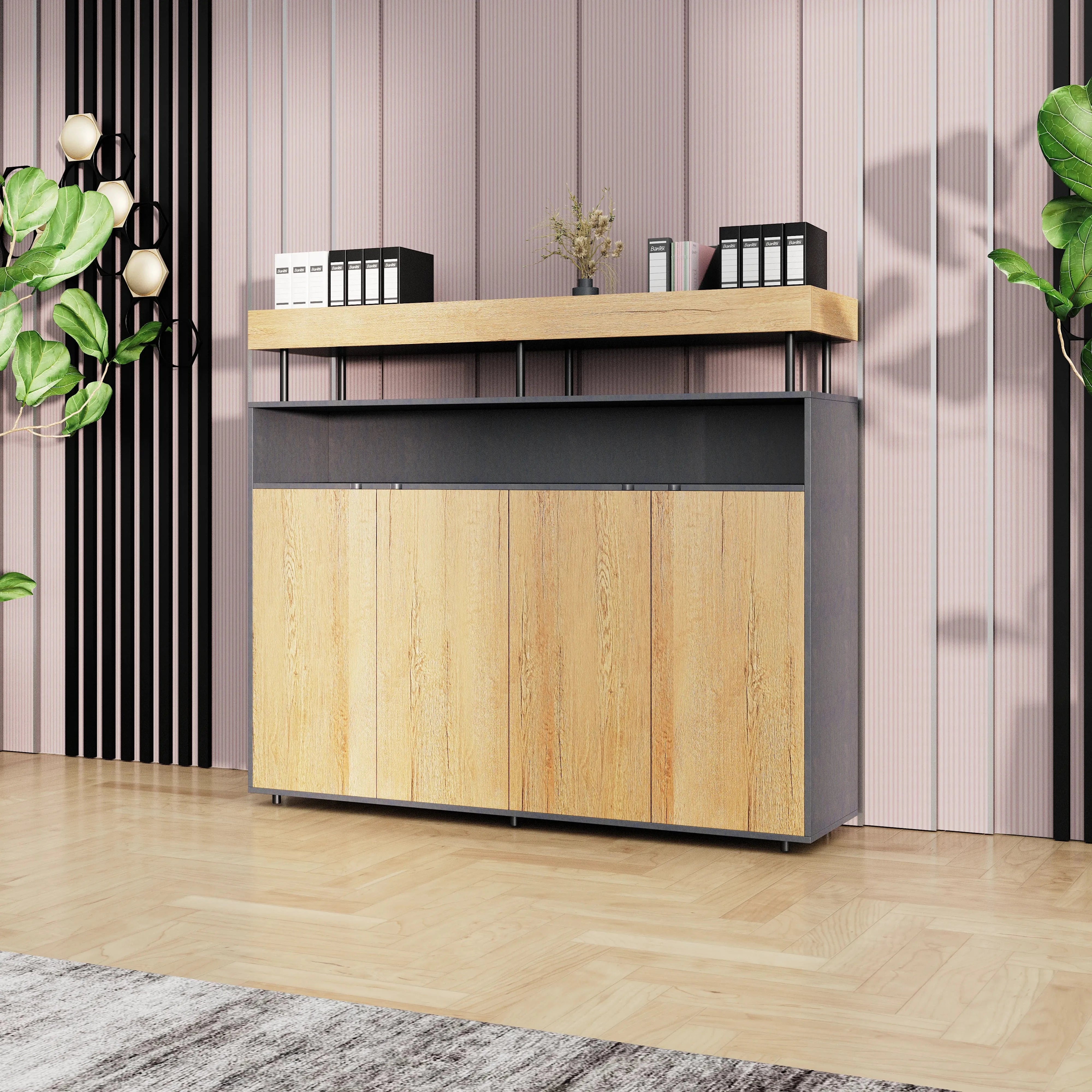 Yvette ยท Office Credenza Cabinet Sideboard