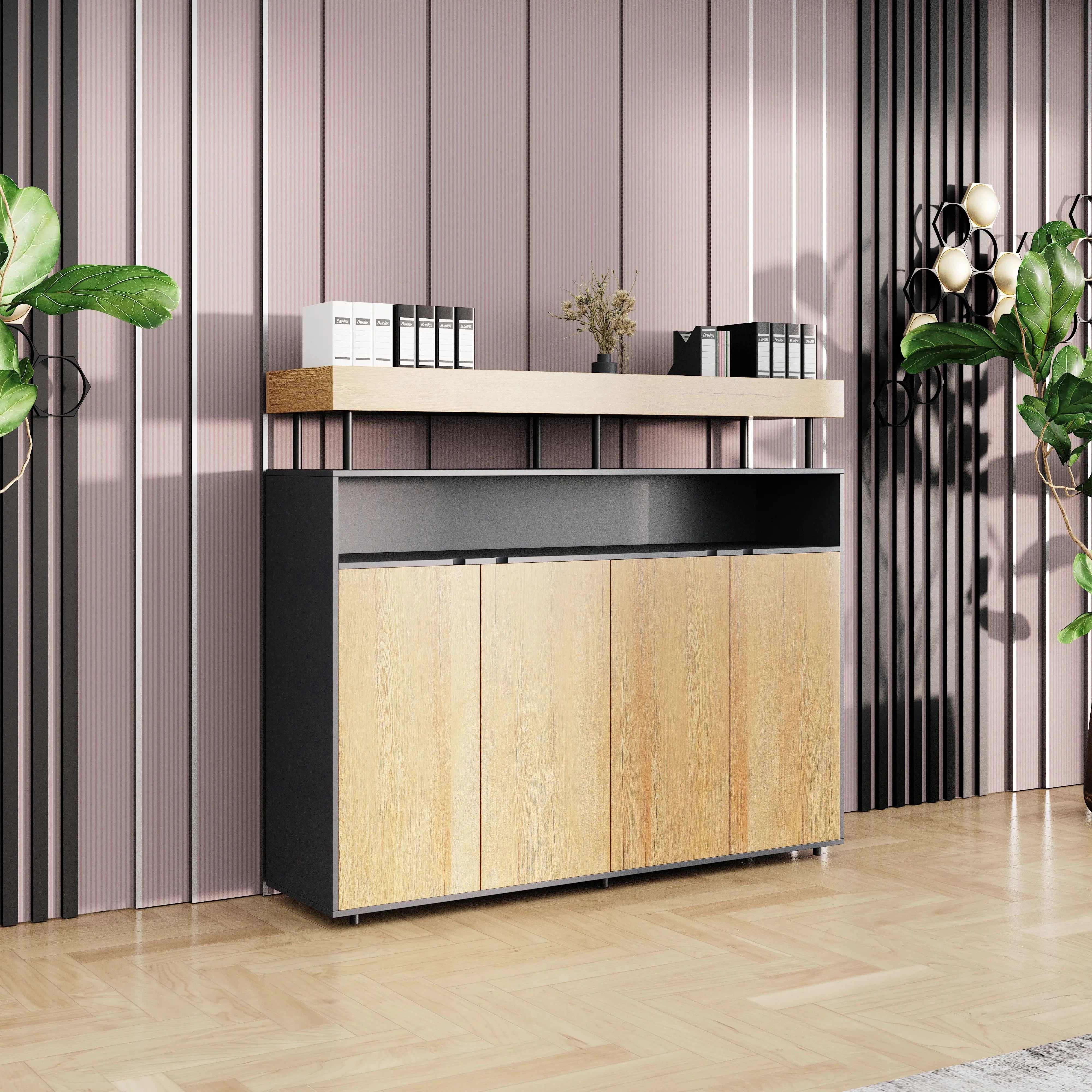 Yvette ยท Office Credenza Cabinet Sideboard
