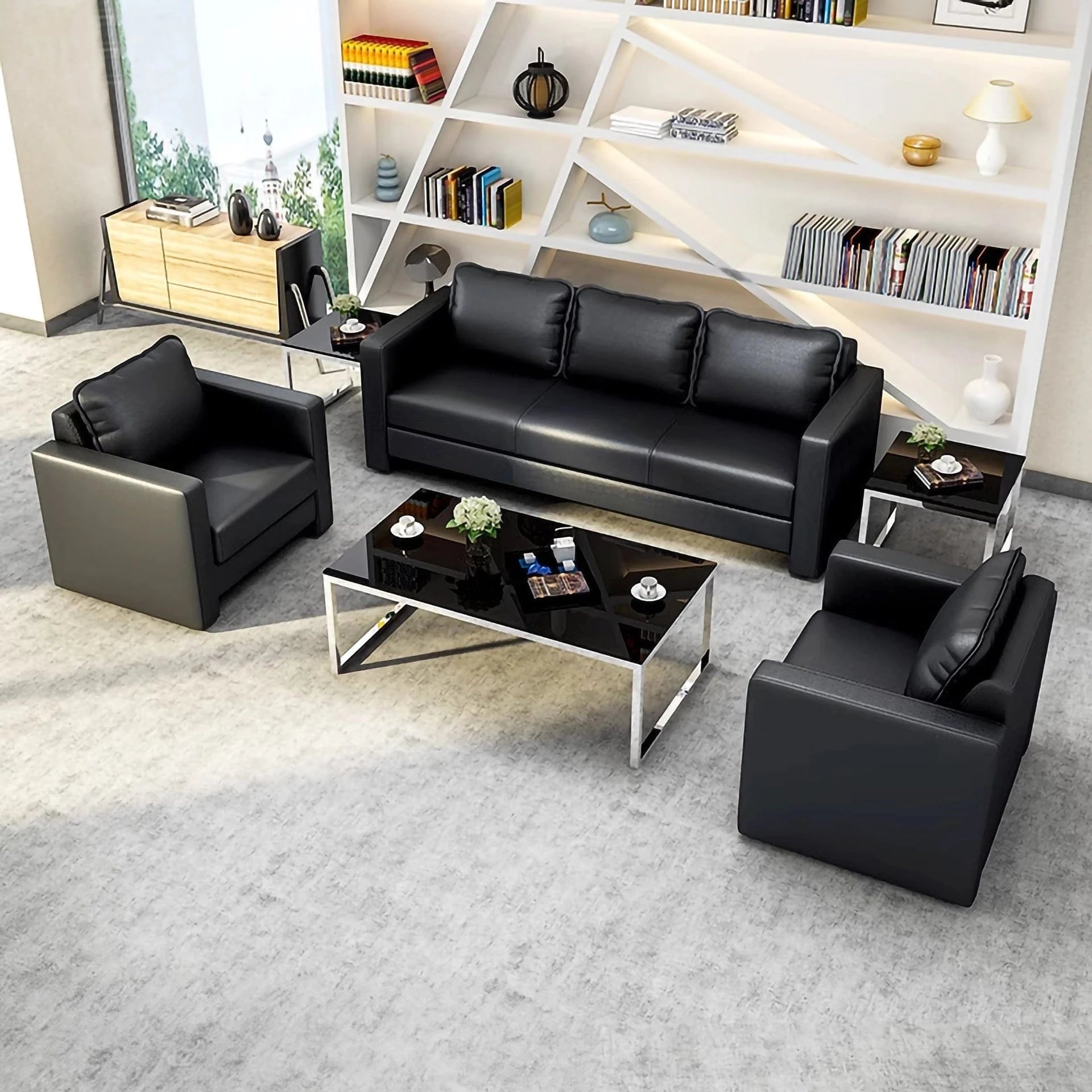 Zach ยท Modern Office Waiting Area Lounge Seating Set