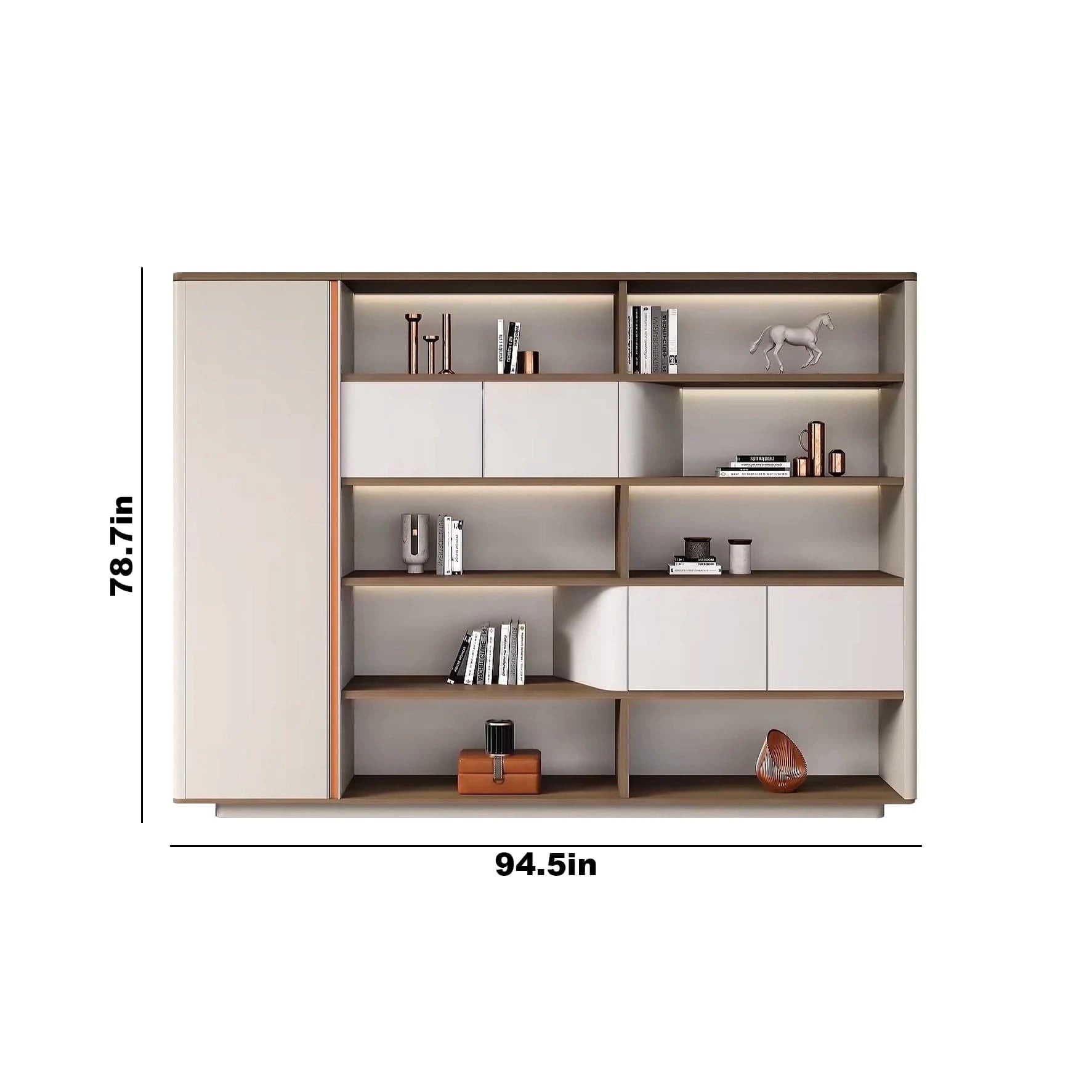 Zion · Office Shelves w/ Lighting & Storage