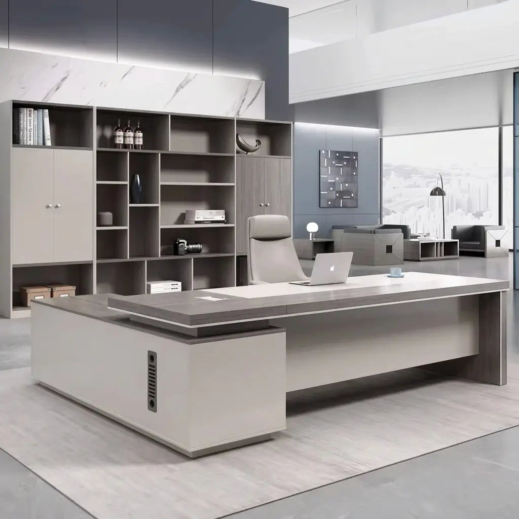 Executive office with furniture fitted precisely to the room