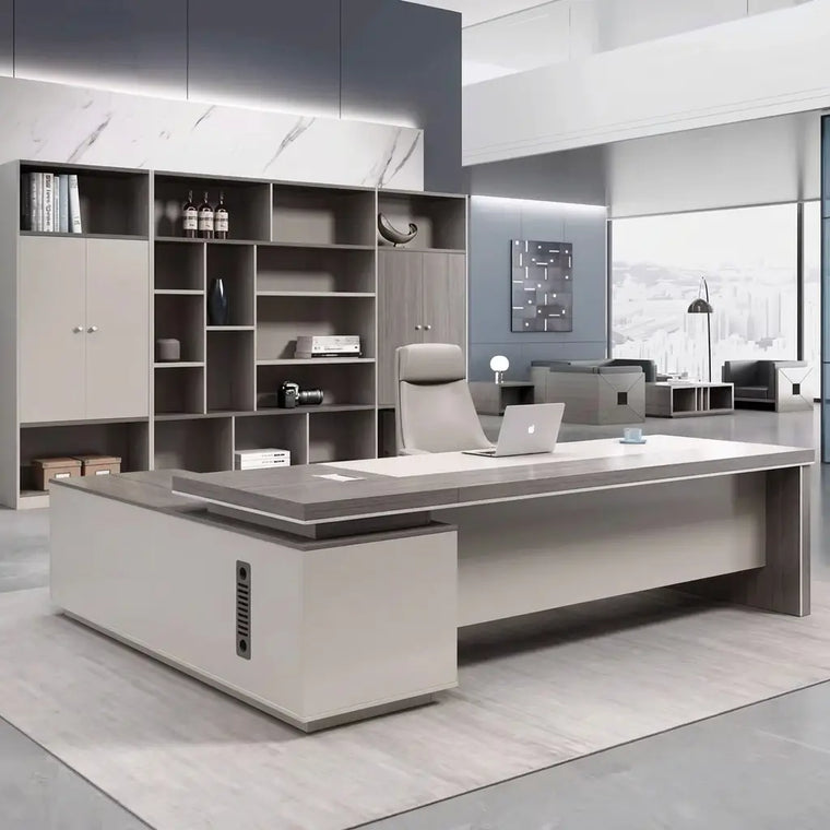 Executive office with furniture fitted precisely to the room