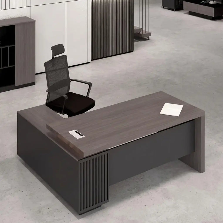 Executive desk in a window office