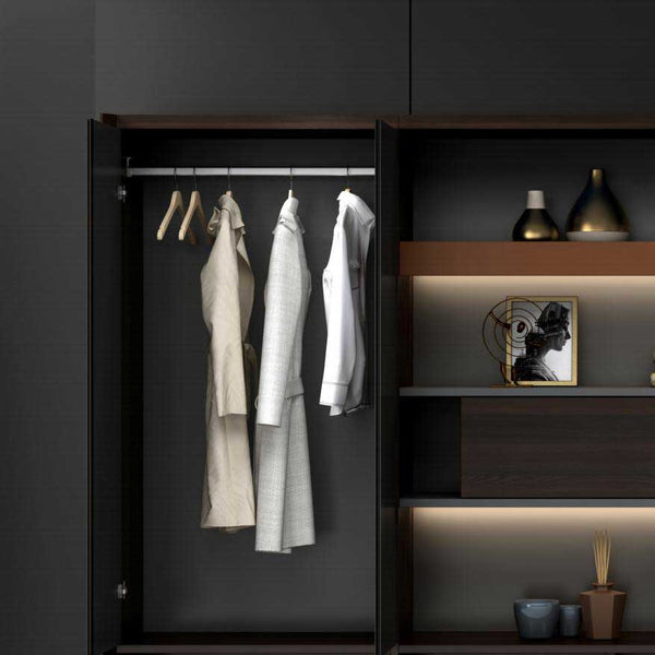 Office Shelves with a Suit Closet